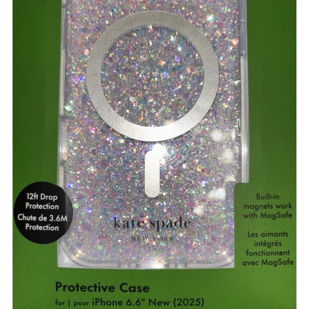 NEW Kate Spade iPhone 17 Air Magsafe Phone Case - Chunky Glitter
